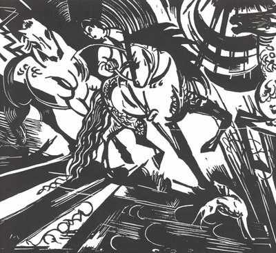 Riding School after Ridinger by Franz Marc
